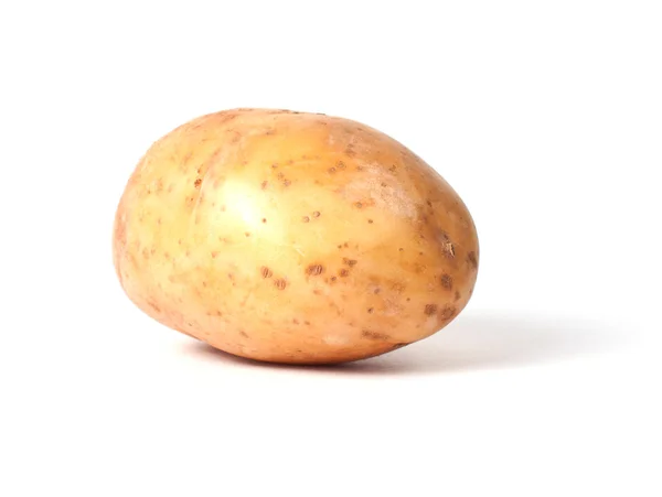 单个黄色马铃薯 — 图库照片