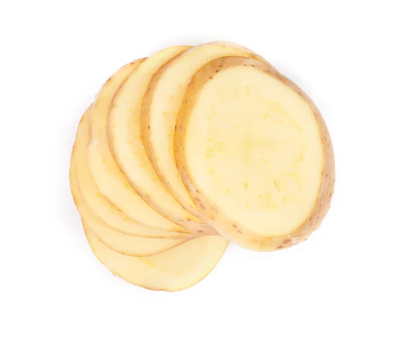 Sliced yellow potatoes — Stock Photo, Image