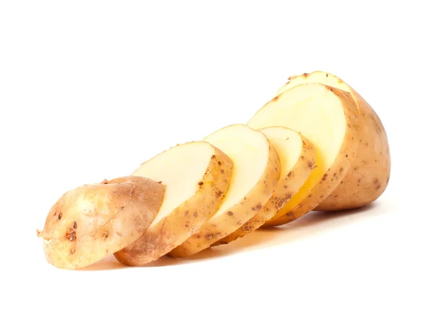 Sliced yellow potatoes — Stock Photo, Image