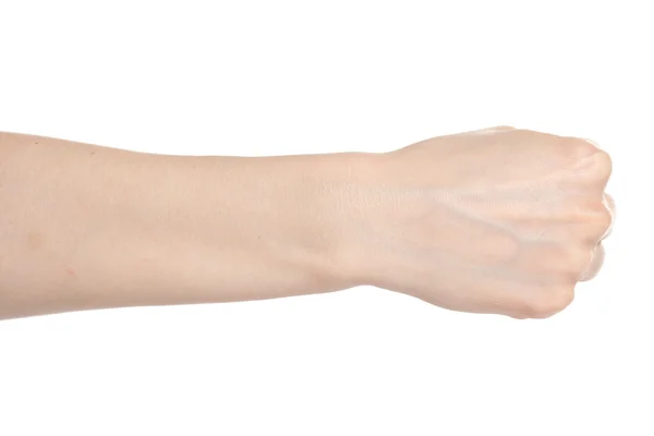 Mulher mão em um punho — Fotografia de Stock