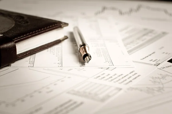 Financiële businessplan — Stockfoto