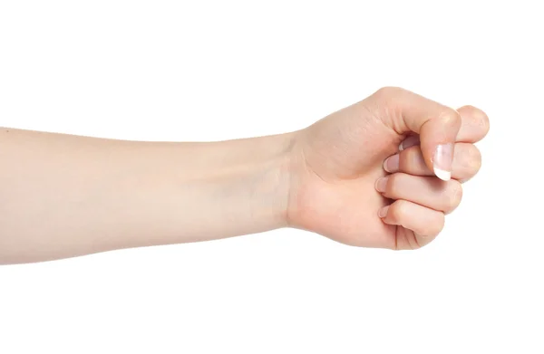 Женская рука в кулаке — стоковое фото