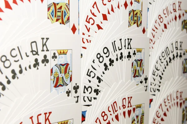 More cards on table in casino — Stock Photo, Image