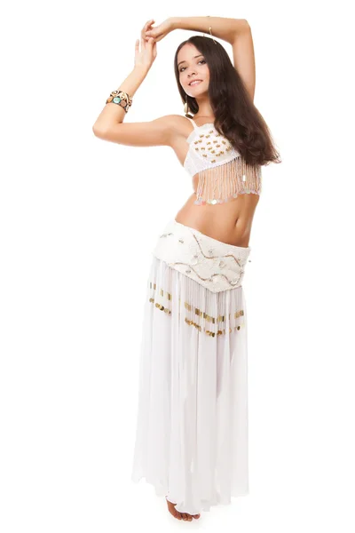 Portrait of a beautiful belly dancer — Stock Photo, Image