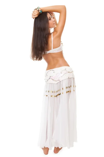 Beautiful young woman arabic belly dancer — Stock Photo, Image