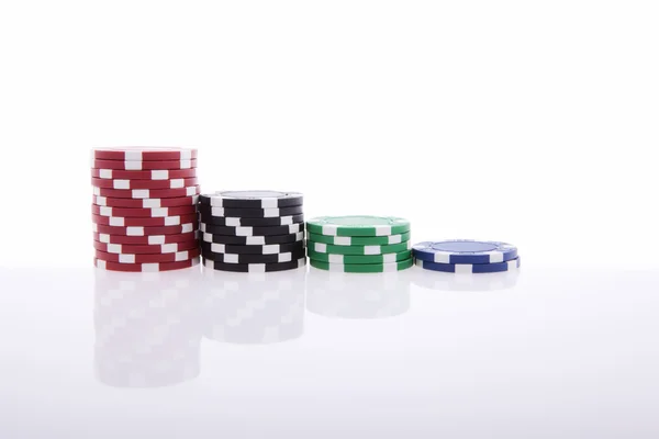 Poker žetony — Stock fotografie