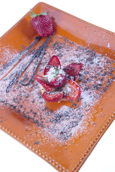 Strowberry fresco con dolci — Foto Stock