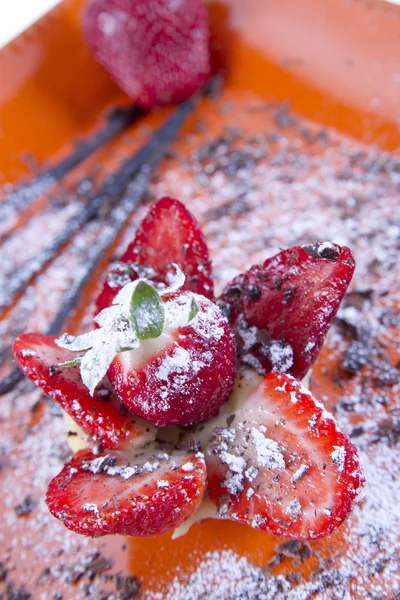 Strowberry fresco con dolci — Foto Stock