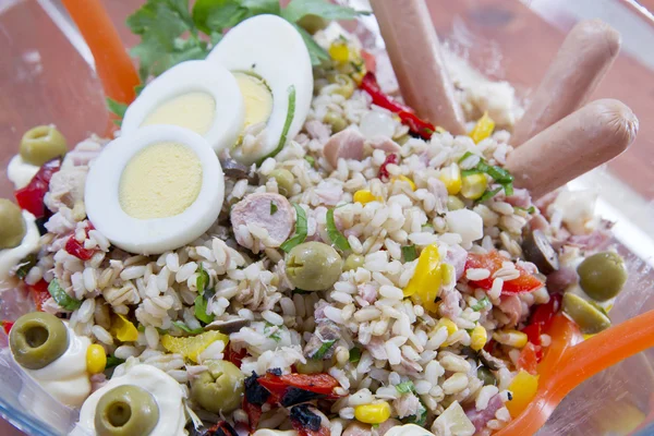 First dish of cold rice — Stock Photo, Image