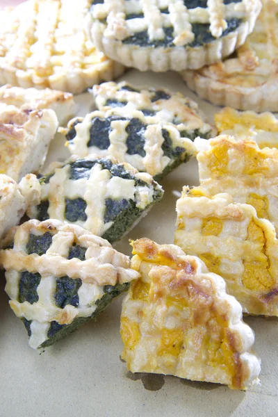 Vegeterian pie slices — Stock Photo, Image