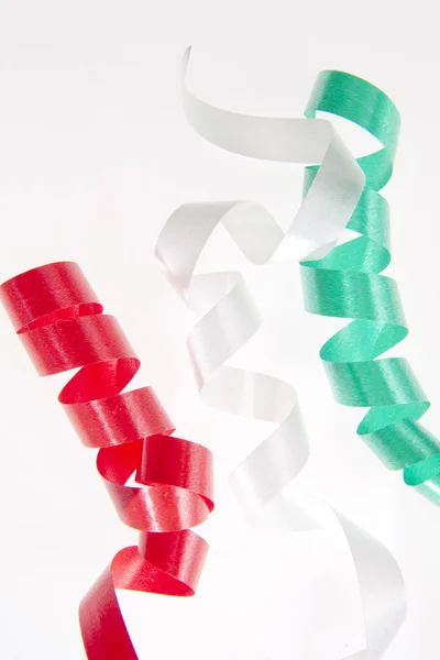 Tricolor konfetti. italienska färger — Stockfoto