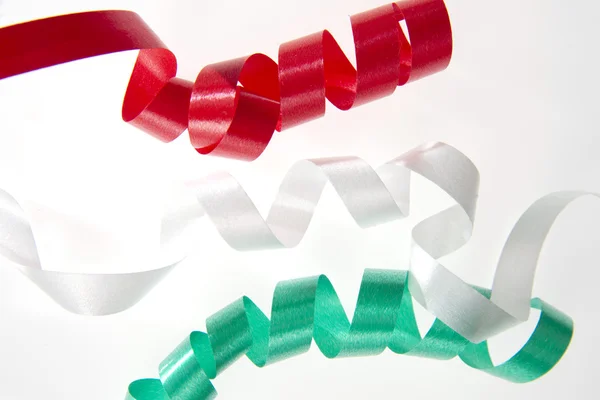 Tricolor konfetti. italienska färger — Stockfoto