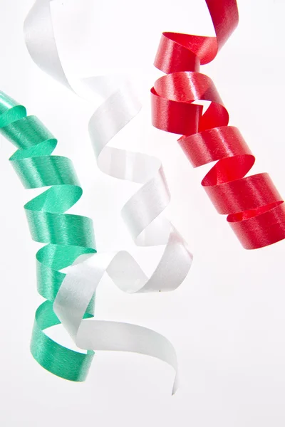 Tricolor confetti. Italiaanse kleuren — Stockfoto
