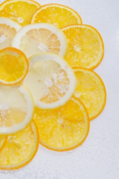 Skivor av citrusfrukter — Stockfoto