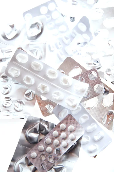 Leere Verpackungen von Medikamenten — Stockfoto