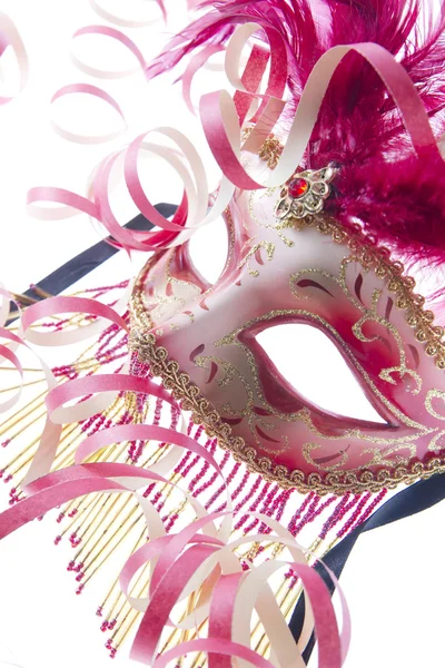 Venice mask with confetti — Stock Photo, Image