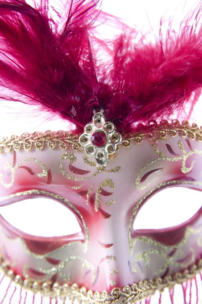 Benátky masku na bílém pozadí — Stock fotografie