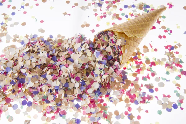 Party Food süße Eiszapfen mit Konfetti-Dekoration — Stockfoto