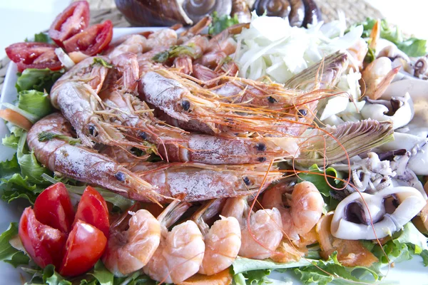 Assiette de fruits de mer — Photo