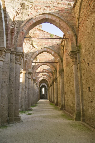 Abbey san galgano Toskana İtalya — Stok fotoğraf