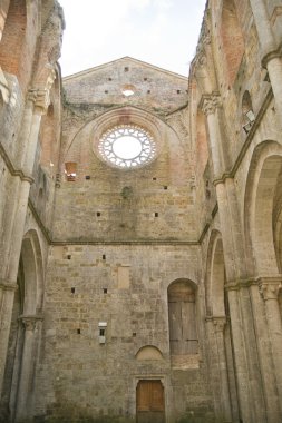 Abbey of san galgano tuscany italy clipart