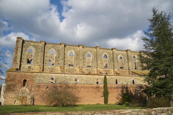 Abadía de san galgano toscano — Foto de Stock