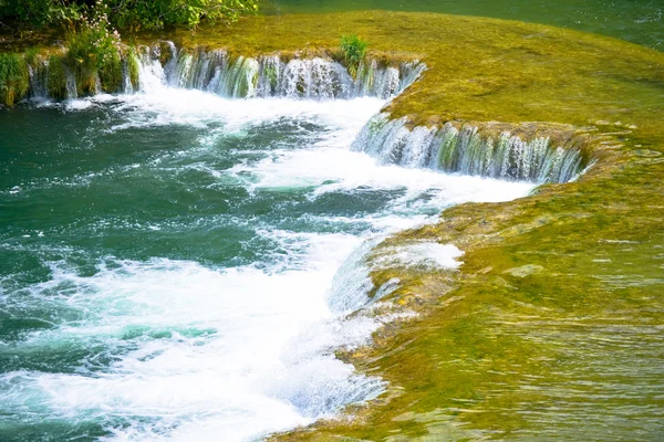 Vattenfallen i krka i Kroatien — Stockfoto