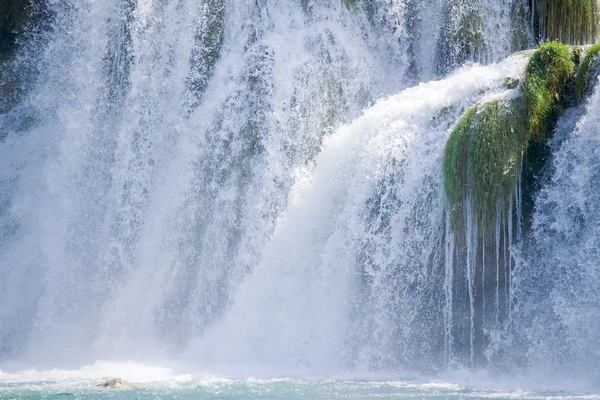 Vattenfallen i krka i Kroatien — Stockfoto