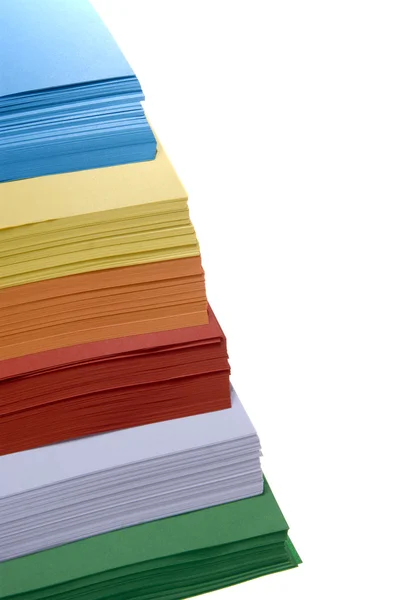 Montón de papel de color —  Fotos de Stock