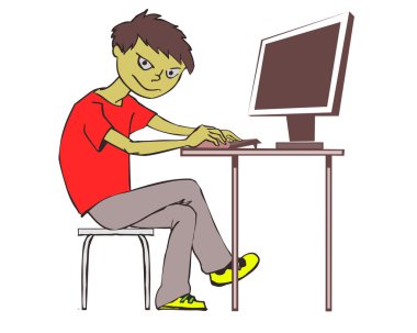 Gamer hacker clipart