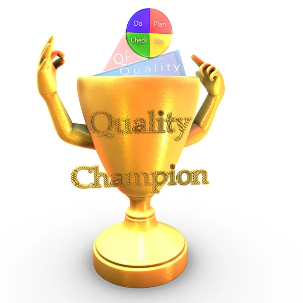 Coppa campione di qualità — Foto Stock