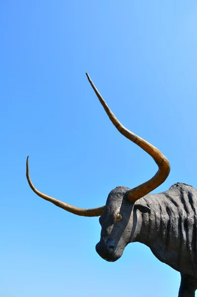 stock image Statuette of black bull