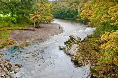 A bend in the River Lune clipart