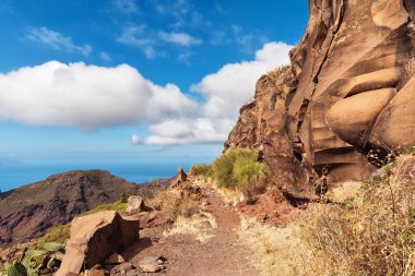 Mountain path, Tenerife clipart