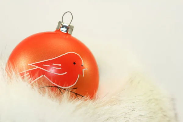 Orange Christmas Bauble — Stock Photo, Image