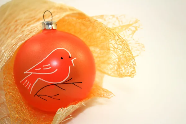 橙色的圣诞装饰 — 图库照片