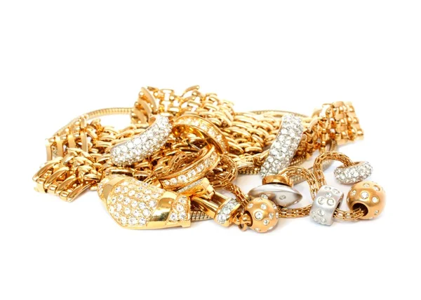 Arany luxus kiegészítők — Stock Fotó