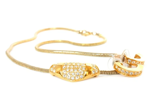 Luxury golden accessories — Stock Photo, Image