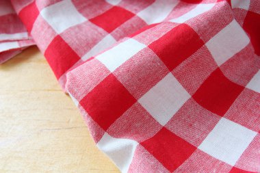 Checkered tablecloth clipart