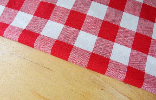 Checkered tablecloth — Stock Photo, Image