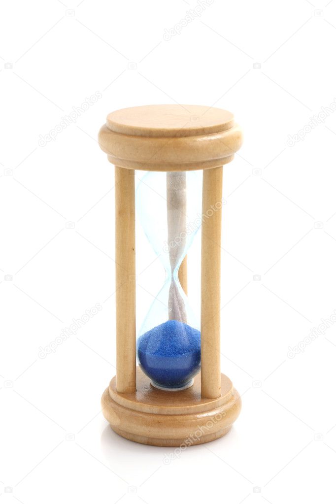 Sandglass isolated in white background