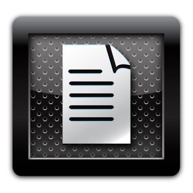 Document metal icon clipart