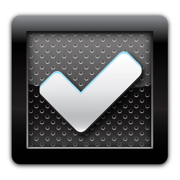 Validation metal icon — Stock Photo, Image