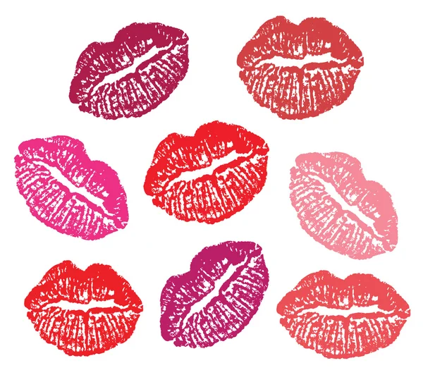 Marque des lèvres — Image vectorielle