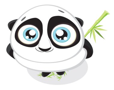 Cute little panda clipart
