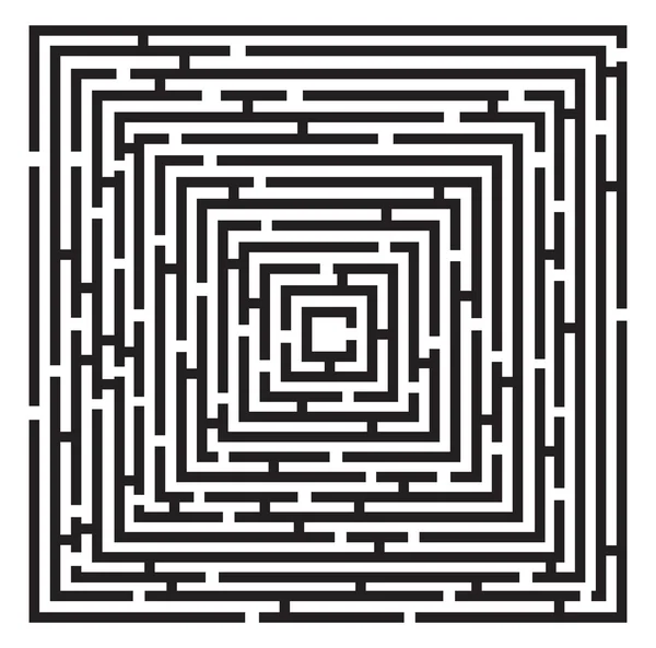 Labyrinthe noir — Image vectorielle