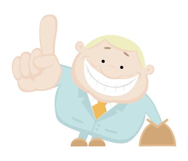 Cartoon salesman clipart