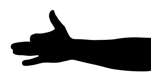 Vector hand gesture. Dog — Stock Vector