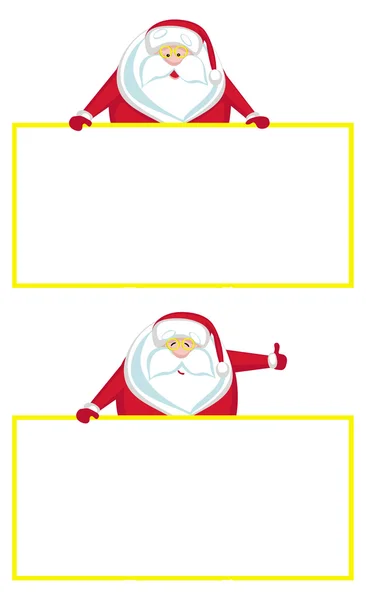 Desenhos animados Santa com espaço de cópia —  Vetores de Stock