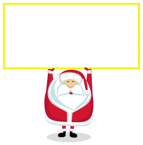 Cartoon Santa with copy space — Stock Vector